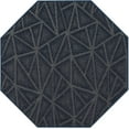 thumbnail image 1 of Indoor Outdoor custom size area rugs made in USA pattern Geometrical comes in Ten colors and Nine shapes rectangular,round,square,runners,oval,hexagon,octagon,half round - Navy, 11' Octagon Area Rugs, 1 of 1