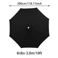 thumbnail image 2 of Housse de Protection, 8 Nervures Remplacement de Parasol 10 Pieds Toile de Remplacement pour Parasol de Jardin Extérieur, Décoration Intérieure, 2 of 8