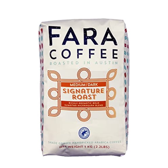 Fara Coffee Signature Roast Whole Bean Coffee 2.2 Pounds