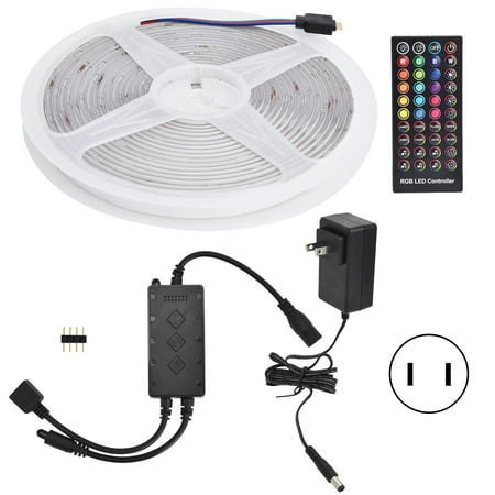 

LED Rope Light 5m/16.4ft LED Strip Light Remote-Control RGB IP65 Waterproof Smart For Party For Bar US Plug 100-240V
