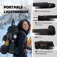 thumbnail image 3 of XplrKamp Oversized Sleeping Bag for Adults Cold & Warm Weather, XL Flannel Sleep Bags for Camping, Backpacking, Lightweight, Extra Wide for Big & Tall (Black), 3 of 11