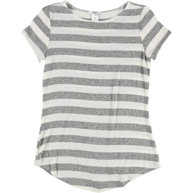 Camiseta básica Bar III para mujer gris extragrande