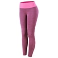 thumbnail image 3 of Qarigey Mallas de rejilla, pantalones de Yoga para mujer, mallas de cintura alta sin costuras, transpirables, para gimnasio, ropa de realce, pantalones Pijama Rosa L, 3 of 8