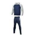 thumbnail image 6 of One opening Men's Tracksuit 2 Pieces Sportswear Top Long Sleeve Hooded Sweatshirt Long Pants with Belt and Pockets Casual Sports Suit, 6 of 6