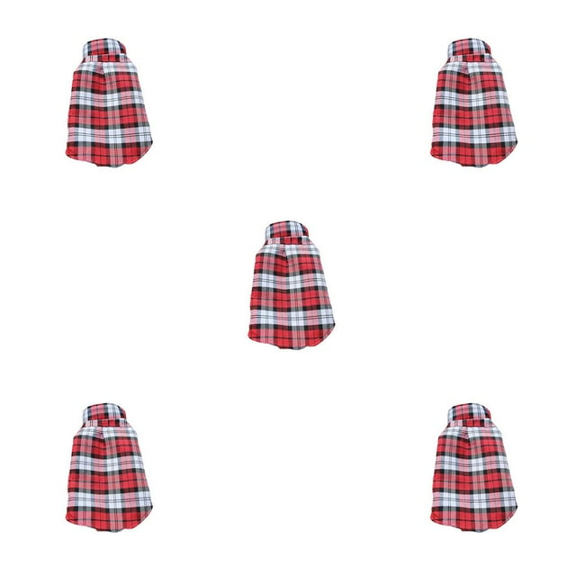 Methold Camisa a cuadros para mascotas, suministros para mascotas, camisetas para perros, camisa cálida para cachorros, otoño e invierno, sin hebillas, Type2 NO2 Methold CBP394306