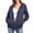 A-Navy, variant on Women's Rain Jacket Full Zip Hooded Water Resistant Long Sleeve Outdoor Hiking Windbreaker