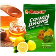 Broncolin Honey Lemon Candy Drops 22 Count Bag