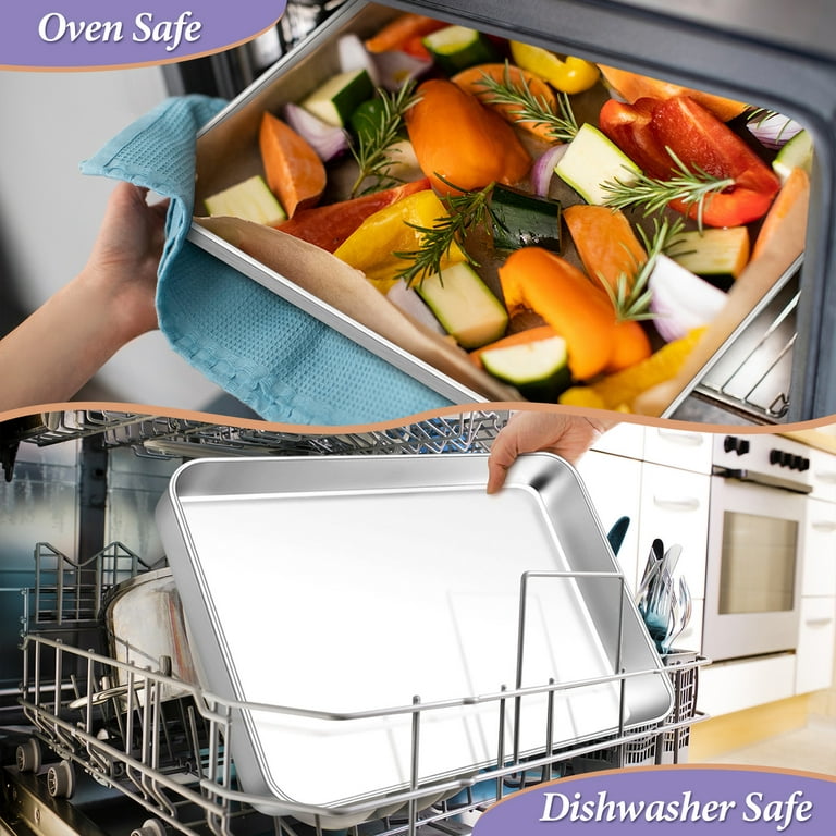Baking Sheet With Wire Rack 19 X 13 Twin Pack W/ Baking Pan Oven Tray For  Coo