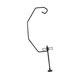 thumbnail image 2 of Soporte para linterna de camping, soporte de hierro resistente y ligero para lámpara, para lámpara para viajes, pesca, senderismo, mesa de viaje, 2 of 8