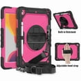 thumbnail image 2 of Dteck iPad 9th/ 8th/ 7th Generation Case (iPad 10.2 Case 2021/ 2020/ 2019) with Screen Protector Pencil Holder Kickstand Hand/ Shoulder Strap,Durable Protective Case for iPad 10.2 inch,black+rose, 2 of 4