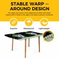 thumbnail image 4 of St. Patrick's Day Table Cloths for 4 Foot Rectangle Tables, Lucky Shamrock Cute Puppy Hat Green Plaid Patio Waterproof Elastic Fitted Tablecloths, Washable Rectangular Table Cover for Camping, 4 of 8
