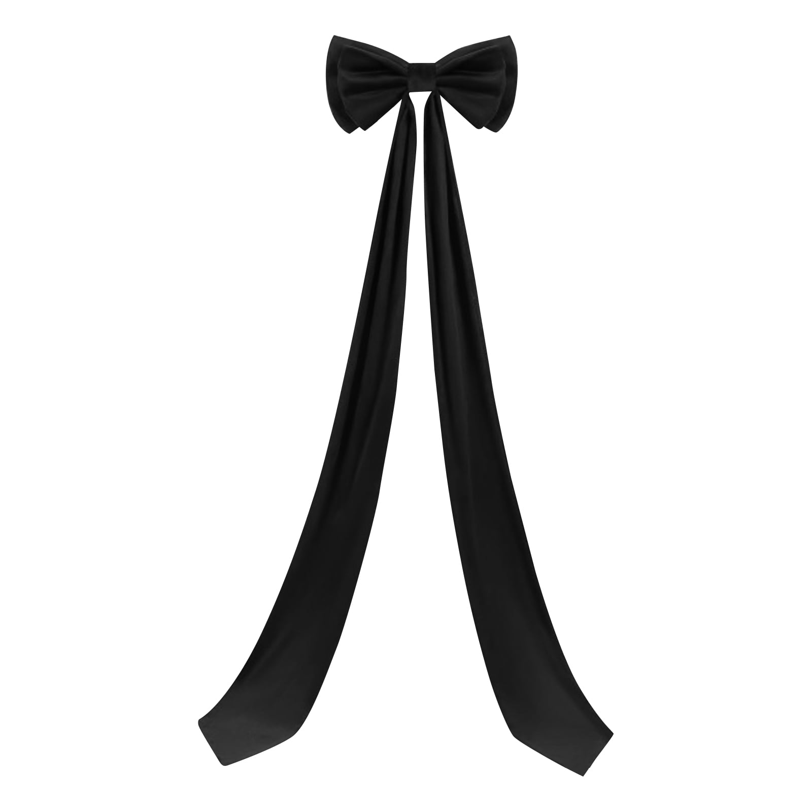 Christmas Decorations - Christmas Decor - 6 Ft Giant Bows for Christmas Tree - Big Black Velvet Bow for Tree Topper Indoor Home Room Party Valentines Xmas Decoration