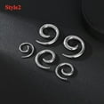 thumbnail image 4 of QQTDFG 1 Pc Punk Surgical Steel Tunnel and Plug Spiral Earring Hoop Flesh Stretching-Style2-4g(5mm), 4 of 9