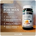 thumbnail image 2 of NatureWise Multivitamin for Men, Gummies Peach Mango Flavor, Adult Gummy for Immune Health with Minerals & Vitamin A, C, D, E, B6 and B12, Vegetarian, Soy-Free, Non-GMO, - 60 Count[1-Month Supply], 2 of 10