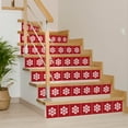 thumbnail image 5 of Mi Alma Red White Snowflake Peel & Stick Tiles - Vinyl Backsplash 8x8, 5 of 11
