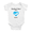 Blue Heart, variant on My Best Friend is A Husky Dog Funny Baby Romper 0-3 Months