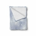 thumbnail image 2 of Winter Soft Flannel Fleece Throw Blanket, Kids Toddler Design Happy Snowman Cartoon Style Merry Christmas Theme, Cozy Plush for Indoor and Outdoor Use, 70" x 90", Pale Blue White, by Ambesonne, 2 of 6