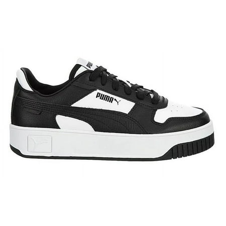 Puma Sneakers for Women Carina Street Casual Shoes with Leather Upper, Lace-Up Closure, Rubber Midsole and Rubber Outsole