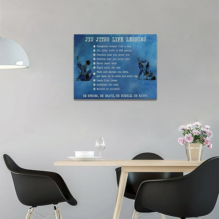 Jiu-Jitsu Wall Art Jujitsu Life Lessons Pictures Wall Decor Judo