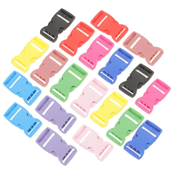 Milisten Side Snap Buckle Detachable Plastic Buckle Clips Assorted Color 10 Pairs