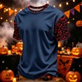 thumbnail image 2 of Ruiwill Halloween Shirt Boys Size 7-8 Years Bat Graphic Print Halloween Clothes For Boys Fall Cute Short Sleeve Kids Tees, 2 of 4
