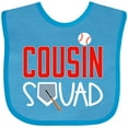 thumbnail image 3 of Inktastic Cousin Squad Baseball and Bat Boys or Girls Baby Bib, 3 of 4