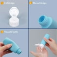 thumbnail image 6 of Btomtd 50ml Travel Dispenser Bottle Leak Proof Refillable Container with Flip Cap for Lotion Shampoo Portable Soap Dispenser, Blue, 6 of 6