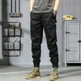 thumbnail image 5 of Men's Basic Tech Woven Track Jogger Pants, Quick Dry, Lightweight, Stretchable, 5 of 7