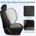 thumbnail image 4 of DIKSOAKR Car Seat Covers Fit for Subaru Outback 2010-2025 Full Set Leather Seat Cushion Airbag Compatible Automative Seat Cover Protector(2 Seats,Black), 4 of 7