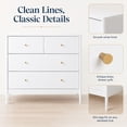thumbnail image 4 of Miniyam 4 Drawer Dresser, White Chest of Drawers for Bedroom, Nursery and Kids Room, 4 of 7