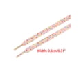 thumbnail image 3 of INSPIRE CHIC Unisex Colorful Shoelaces Printed Flat Shoe Laces for Sneakers 2 Pairs 120cm/47.2" Pink, 3 of 4