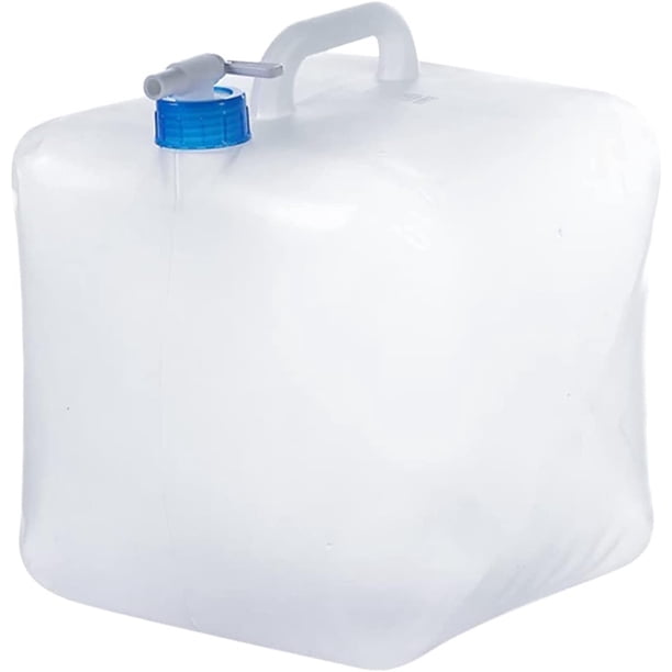 Cubo portador de agua con diseño plegable, transparente, compacto y construcción libre de BPA para beber, bañarse