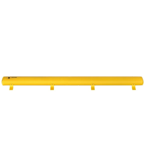 Reusable Flood Barrier, 24 ft Long x 12 in Tall, PVC Water Diversion Tube for Door and Garage Protection, Weatherproof, Yellow