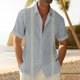 thumbnail image 2 of Hawaiian Shirt For Men, Men's Vintage Button Down Bowling Shirts Short Sleeve Summer Beach Shirt M, 2 of 5