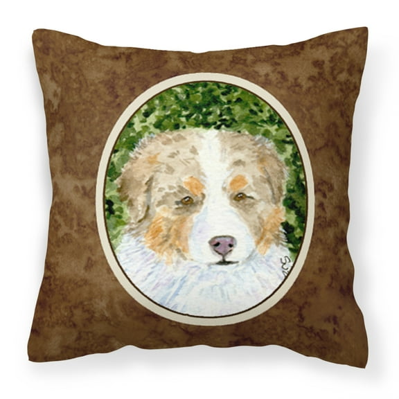 Carolines Treasures SS8732PW1414 Australian Shepherd Fabric Decorative Pillow, 14Hx14W, multicolor