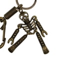thumbnail image 3 of Cráneo Monedero Ganchos Elásticos De Primavera Llavero bronce, 3 of 7