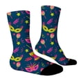 thumbnail image 7 of YOZGXEG Compression Socks For Women Soft Animal Knitted Mid-Calf Socks Sweet Patterns Stretchable Polyester 1Pc Pink One Size, 7 of 7