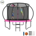 thumbnail image 1 of YORIN Trampoline pour 2-3 Enfants, Trampoline de 8 Pi pour Adultes avec Filet d'Enceinte, Panier de Basketball, Échelle, Capacité de Poids de 800 Lb, Trampoline Récréatif Extérieur, Trampoline Robuste, 1 of 8
