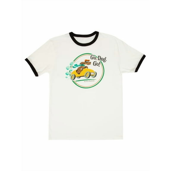 Go, Dog, Go Unisex Ringer T-Shirt Large, (Other)