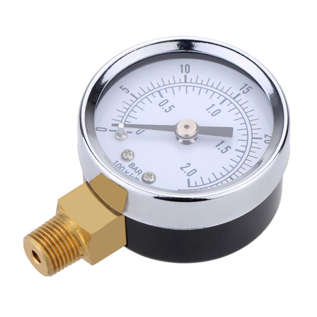 0~30psi 0~2bar Mini Dial Pressure Gauge Manometer for Water Air Oil Gauge S0H3 