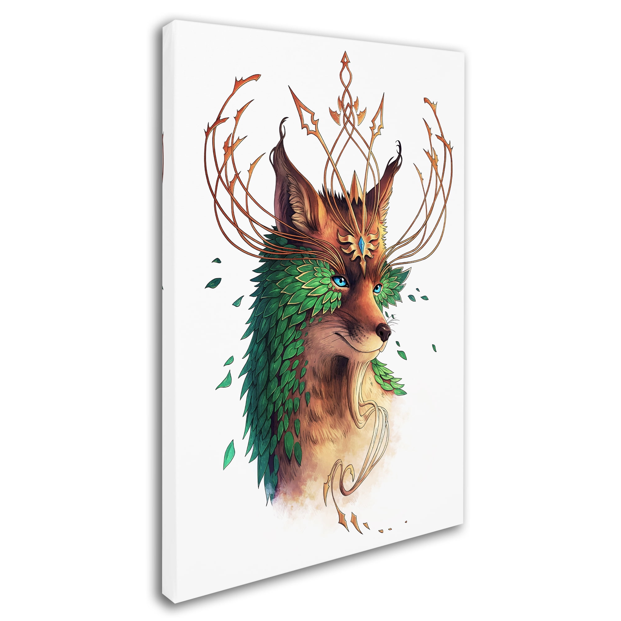 Trademark Fine Art 'Fox Colored' Canvas Art by JoJoesArt