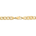 thumbnail image 3 of Real 14kt Yellow Gold 9mm Semi-Solid Curb Chain; 20 inch; Lobster Clasp; for Adults and Teens; for Women and Men, 3 of 4