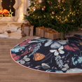 thumbnail image 5 of Sikiie Flowers ad Butterflies Nativity Christmas Tree Skirt, Jesus Christian Winter Holiday Tree Mat Decoration(30-48IN)48", 5 of 6