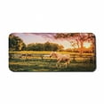thumbnail image 1 of Animal Computer Mouse Pad, Dramatic and Scenic Landscape Illustration with a Horse Running During Sunset, Rectangle Non-Slip Rubber Mousepad X-Large, 35" x 15" Gaming Size, Multicolor, by Ambesonne, 1 of 2