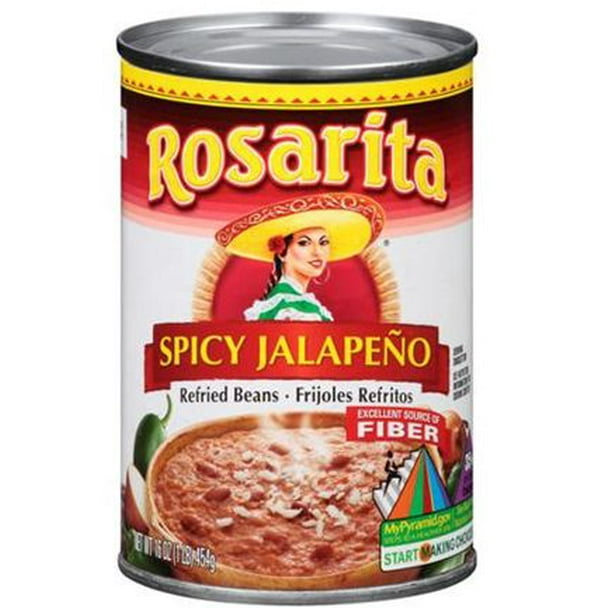 Rosarita Spicy Jalapeno Refried Beans 16 oz