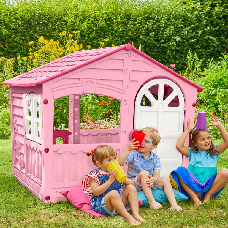 PalPlay Unisex Indoor, Outdoor House of Fun Playhouse