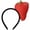 Strawberry, variant on vlrwzc Simulated Food Design Hair Hoop 2pcs Funny Kawaii Fruit Headwear Novelty Banana Hair Bands Halloween Headband for Washing Face
