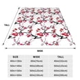 thumbnail image 3 of Sikiie Cherry Blossoms Ultra-Soft Micro flannel Blanket Luxury All Seasons Warm Blanket for Bedding Sofa and Travel (4 sizes)-40"x30", 3 of 7
