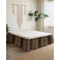 thumbnail image 2 of Leopard Print Wrap Around Bed Skirts for King Bed 16" Drop, Bed Skirt with Adjustable Elastic Belt Dust Ruffle Bed Valance for Bedroom Hotel Luxury Farmhouse Gradient Animals Texture Bed Frame Cover, 2 of 7