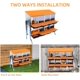 thumbnail image 2 of 8 - hole metal chicken nesting boxes con legs, 2 mounting options para egg laying, roll - away egg feature, grande holes para ventilation, y easy to clean, 2 of 5